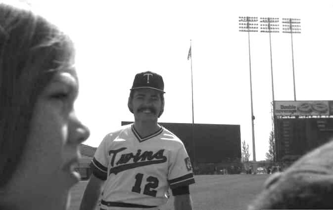 Photo Day: Third baseman Eric Soderholm of the 1974 Minnesota Twins (Source: LP, 1974)